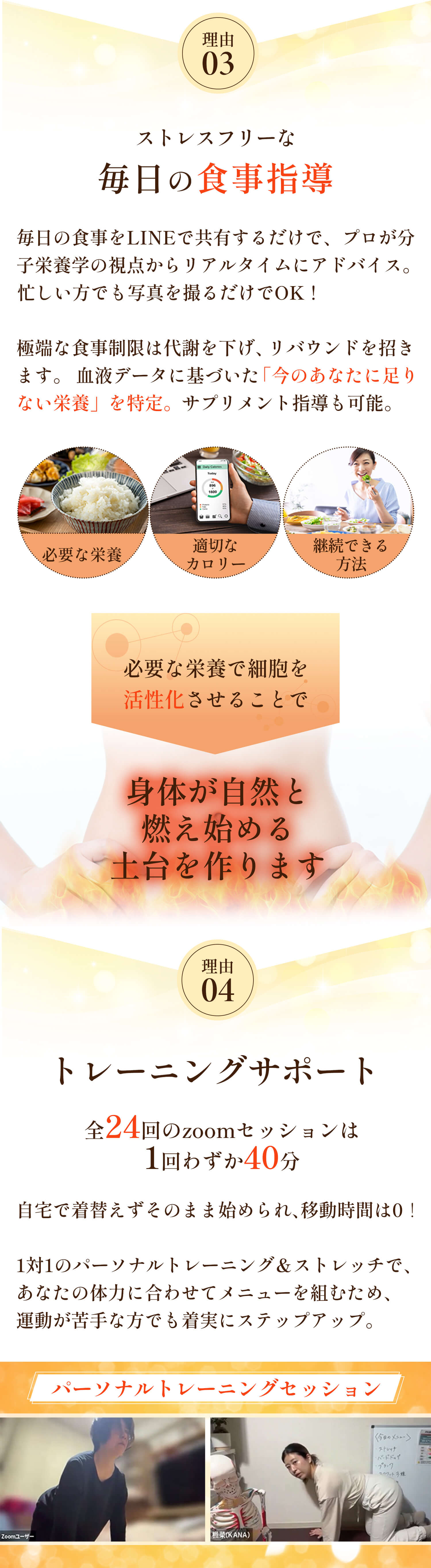 身体が自然と燃え始める土台を作ります